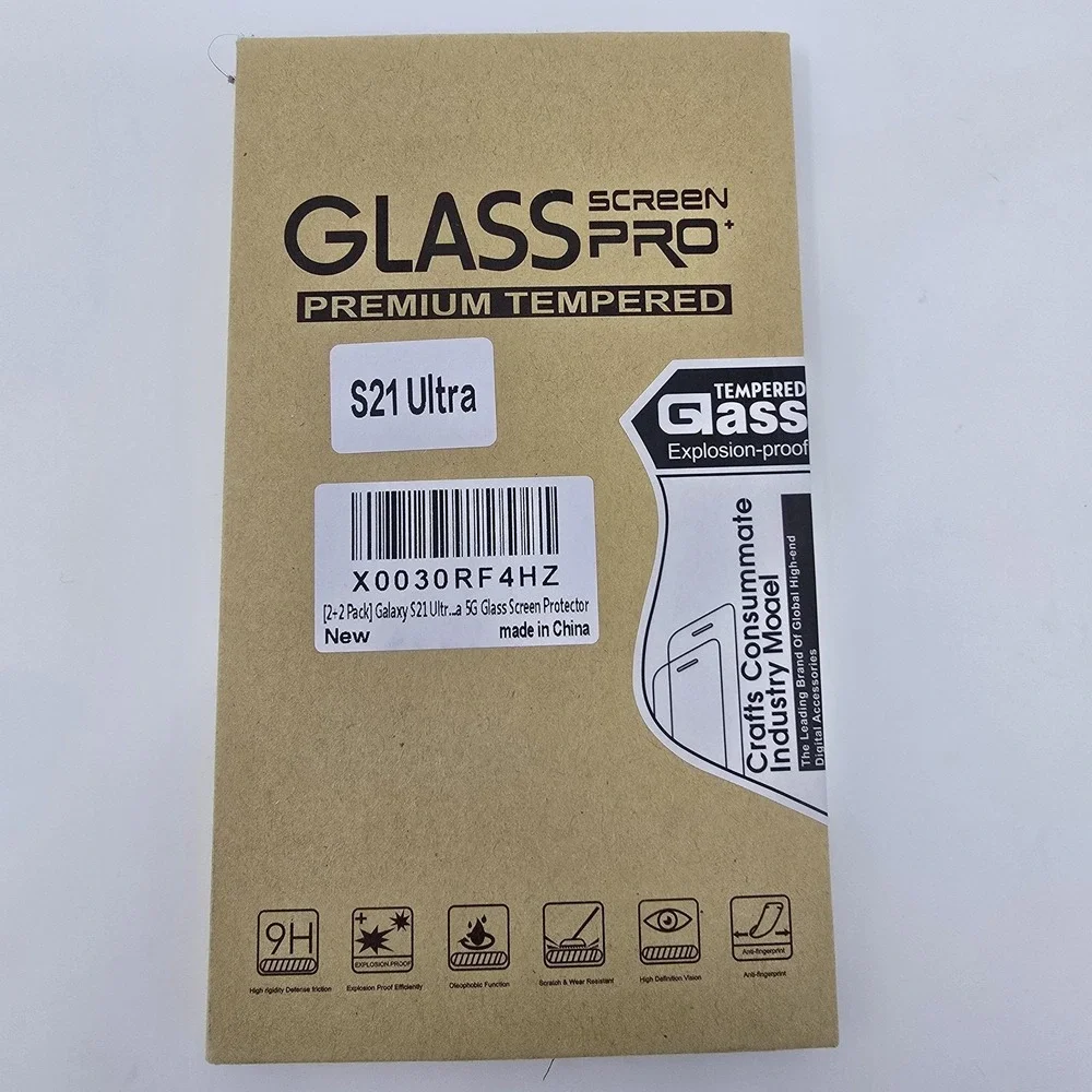 GLASS Screen Pro Tempered Glass Screen Protector Samsung S21 Ultra‎ 9H Clear